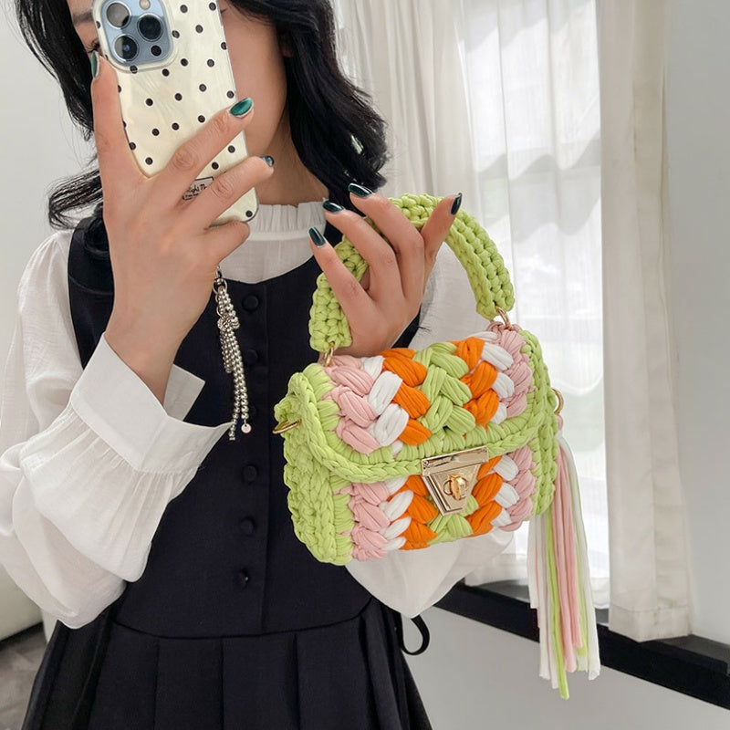 DIY Cotton Crossbody Bag Kit for Beginners | Handmade Shoulder & Tote Bag Sewing Craft Set with Video Tutorial