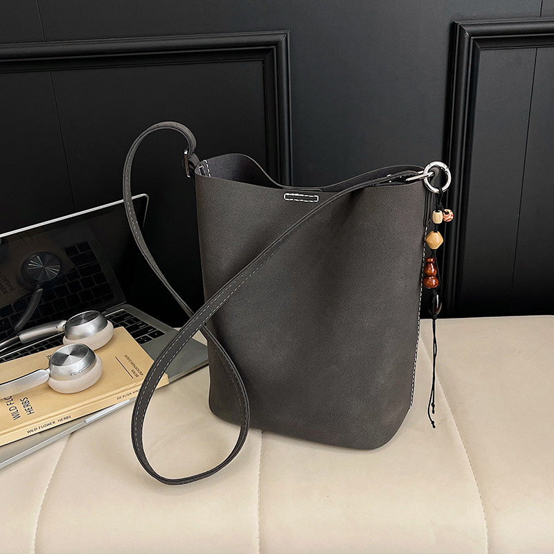 DIY Suede Shoulder Bag Kit for Beginners | Handmade Crossbody Tote Bag Sewing Craft Set with Video Tutorial