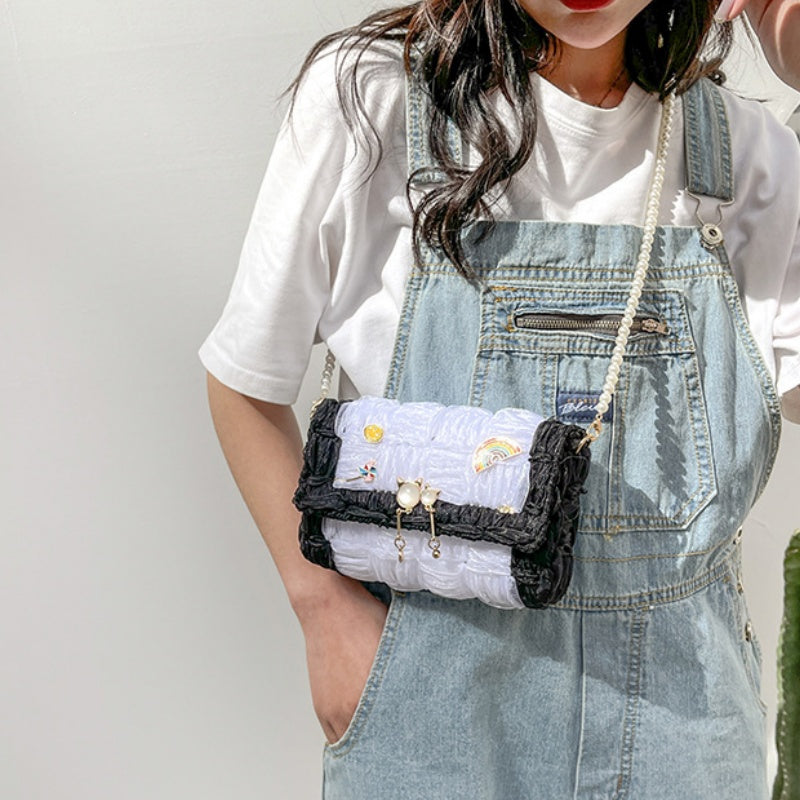 DIY Nylon Shoulder Bag Kit for Beginners – Handmade Crossbody Purse with Video Tutorial & Complete Materials