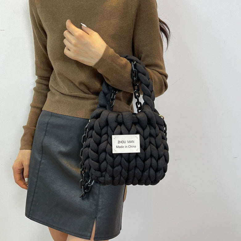 DIY Handmade Shoulder Bag Kit for Beginners – Fashion Crossbody & Handbag Craft Kit with Complete Materials and Video Tutorial