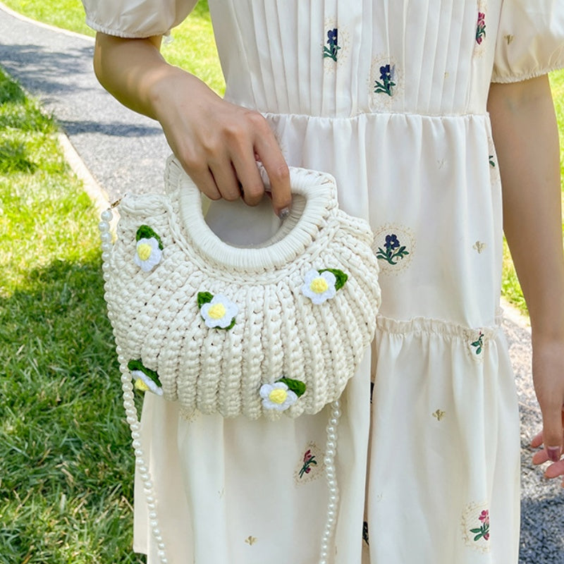 DIY Shoulder Bag Sewing Kit for Beginners – Handmade Crossbody Tote Bag Craft Kit with Video Tutorial & Pre-Cut Materials