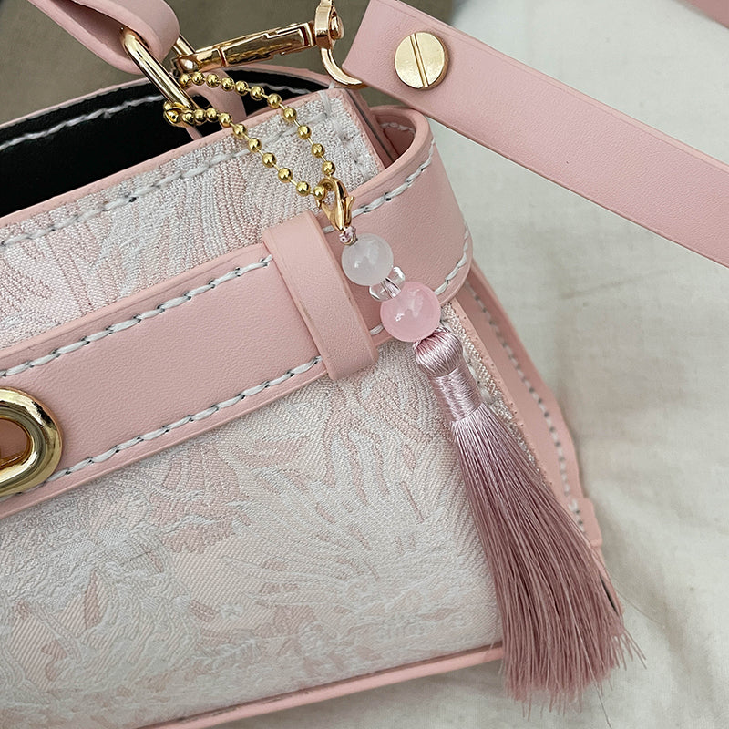 DIY PU Leather Crossbody Bag Kit for Beginners – Handmade Shoulder Bag Sewing Kit with Pre-Cut Materials & Video Tutorial