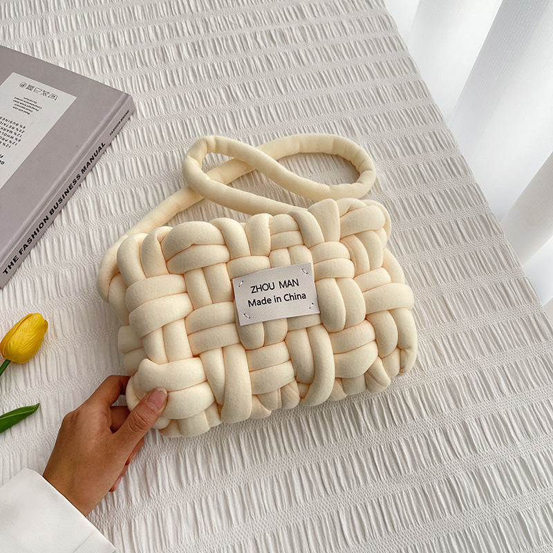 DIY Crochet Shoulder Bag Kit for Beginners | Handmade Soft Yarn Crossbody Bag Craft Set with Video Tutorial