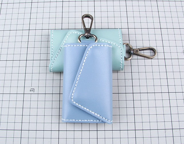 DIY Leather Key Case Kit for Beginners | Handmade Cowhide Key Organizer Wallet with Video Tutorial