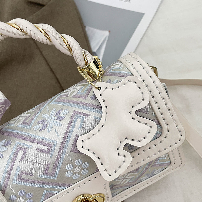 DIY PU Leather Casual Women's Bag Kit – Handmade Shoulder, Crossbody & Tote Bag Sewing Kit for Beginners with Video Tutorial