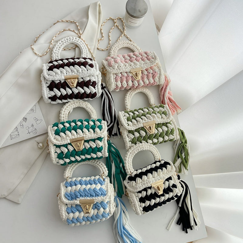DIY Cotton Shoulder Bag Kit for Beginners | Handmade Crossbody Tote Bag Sewing Craft Set with Video Tutorial