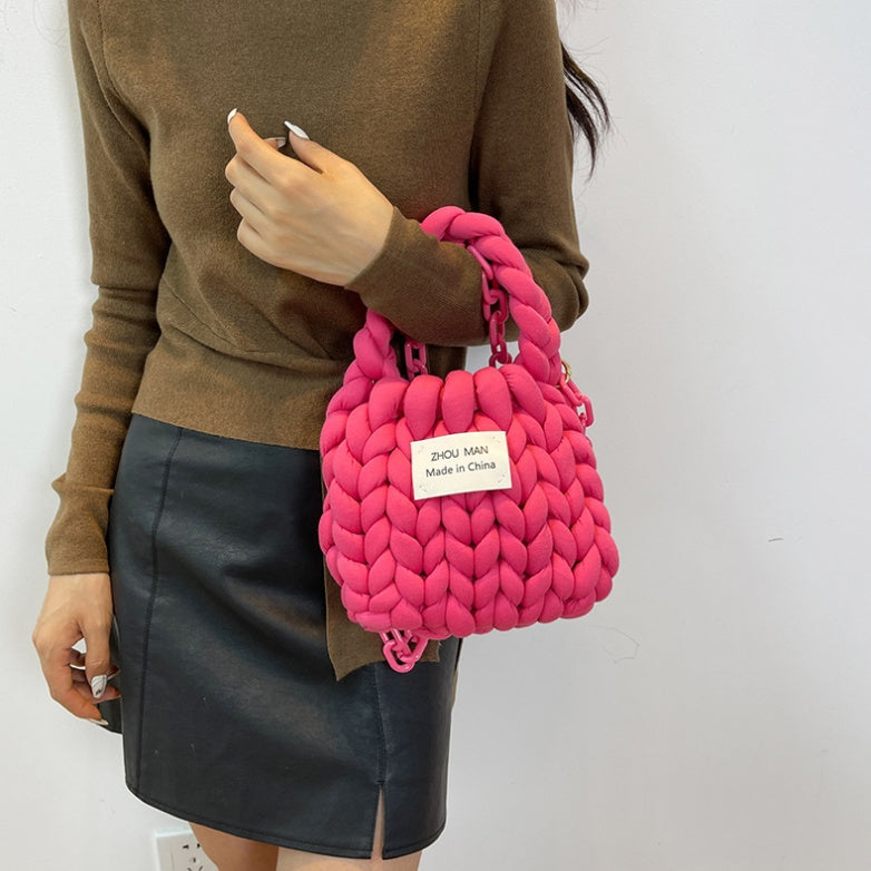 DIY Handmade Shoulder Bag Kit for Beginners – Fashion Crossbody & Handbag Craft Kit with Complete Materials and Video Tutorial