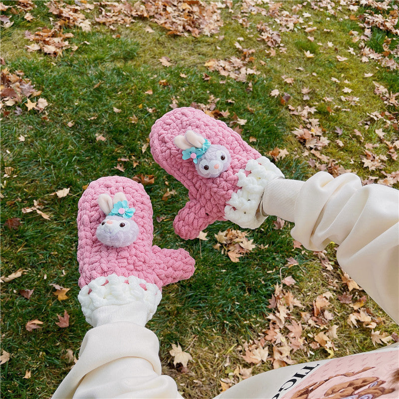 DIY Knitted Gloves Kit for Beginners | Handmade Yarn Gloves Craft Set with Video Tutorial