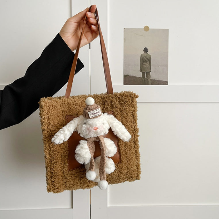DIY Plush Shoulder Bag Kit for Beginners | Handmade Tote Bag Craft Set with Video Tutorial