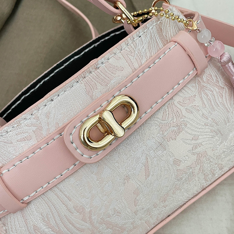 DIY PU Leather Crossbody Bag Kit for Beginners – Handmade Shoulder Bag Sewing Kit with Pre-Cut Materials & Video Tutorial