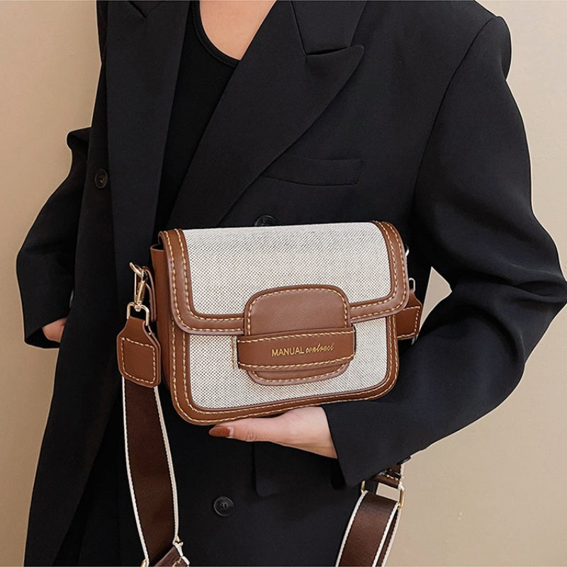 DIY PU Leather Shoulder Bag Kit for Beginners – Pre-Cut & Pre-Punched Crossbody Purse with Video Tutorial