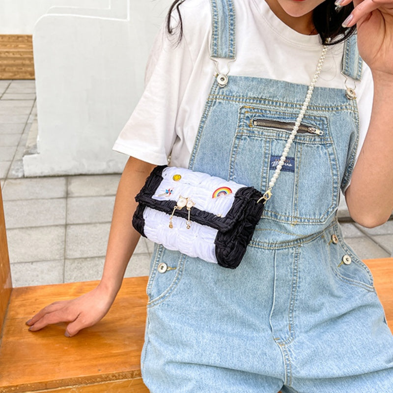 DIY Nylon Shoulder Bag Kit for Beginners – Handmade Crossbody Purse with Video Tutorial & Complete Materials