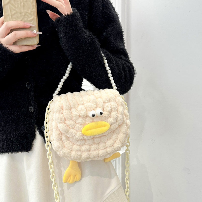 DIY Crochet Shoulder Bag Kit for Beginners – Handmade Yarn Crossbody Purse Craft Kit with Video Tutorial