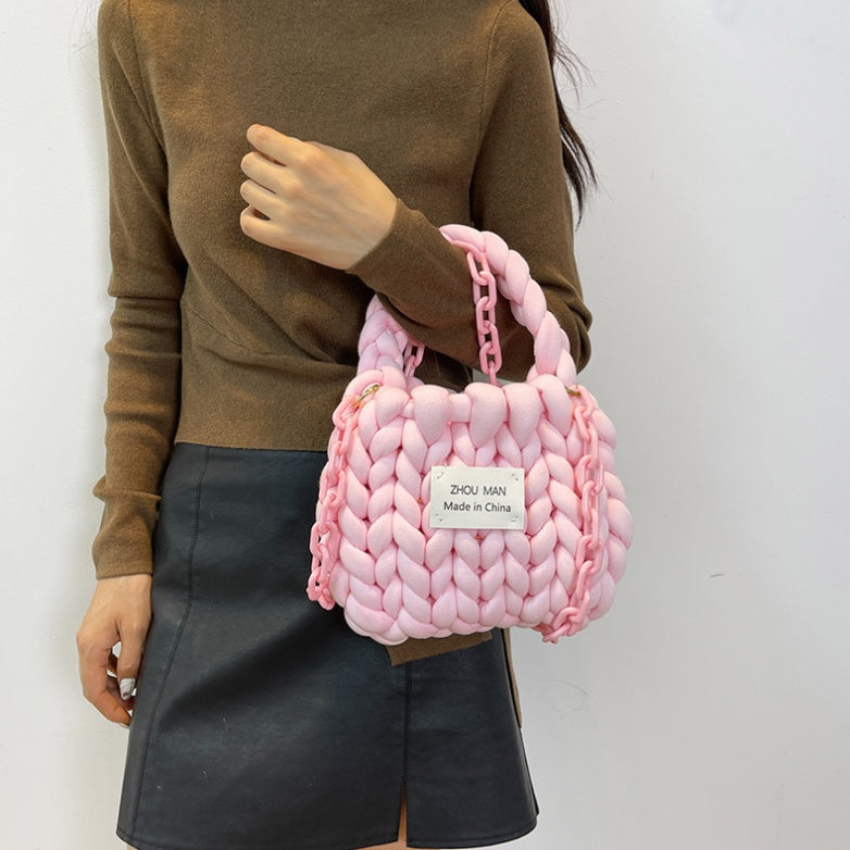 DIY Handmade Shoulder Bag Kit for Beginners – Fashion Crossbody & Handbag Craft Kit with Complete Materials and Video Tutorial