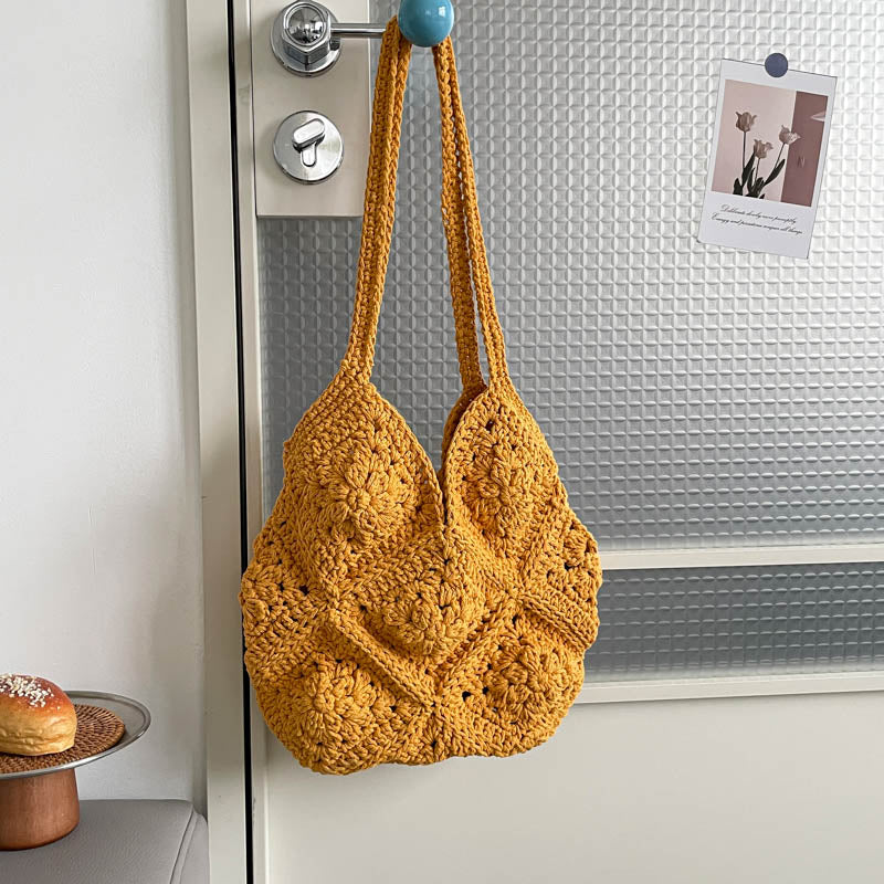 DIY Fabric Tote Bag Kit for Beginners | Handmade Shoulder Bag Sewing Craft Set with Video Tutorial | Large Capacity DIY Handbag