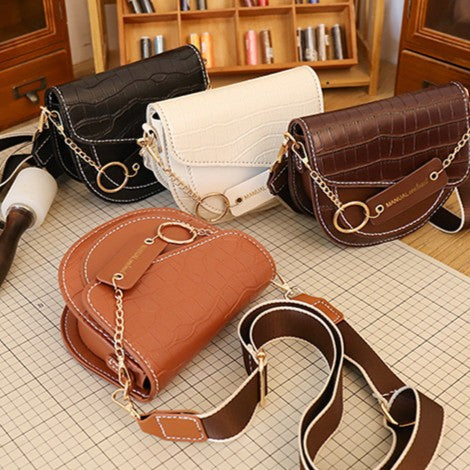 DIY PU Leather Shoulder Bag Kit for Beginners – Pre-Cut & Pre-Punched Crossbody Purse with Video Tutorial