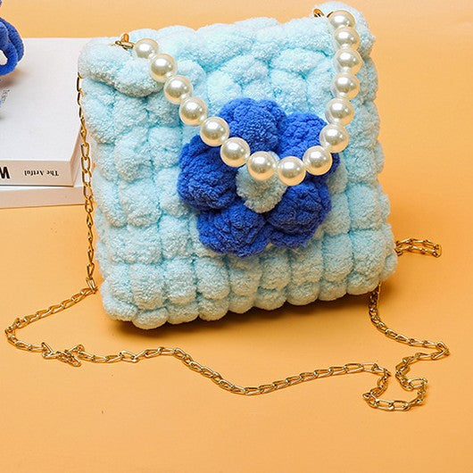 DIY Woven Cotton Shoulder Bag Kit for Beginners – Handmade Crossbody Purse with Video Tutorial