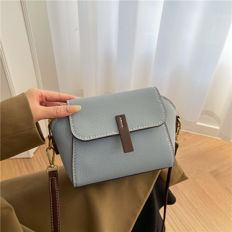 DIY PU Leather Shoulder Bag Kit for Beginners – Handmade Crossbody Purse Sewing Kit with Pre-Cut Materials & Video Tutorial