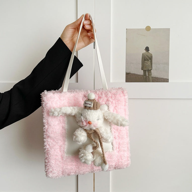 DIY Plush Shoulder Bag Kit for Beginners | Handmade Tote Bag Craft Set with Video Tutorial