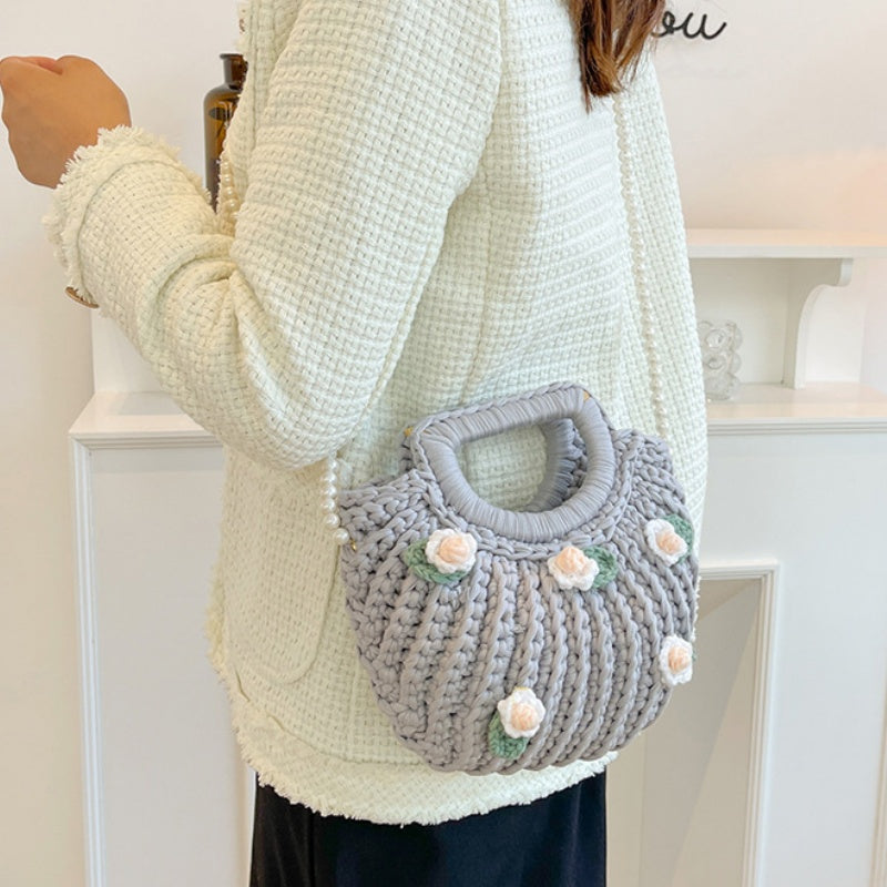 DIY Shoulder Bag Sewing Kit for Beginners – Handmade Crossbody Tote Bag Craft Kit with Video Tutorial & Pre-Cut Materials