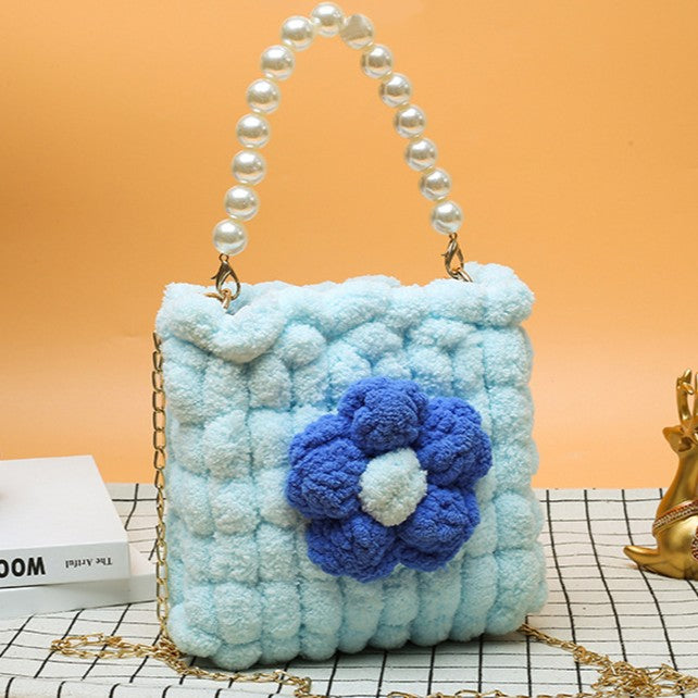 DIY Woven Cotton Shoulder Bag Kit for Beginners – Handmade Crossbody Purse with Video Tutorial