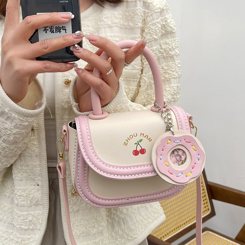 DIY PU Leather Shoulder Bag Kit for Beginners – Handmade Crossbody & Handbag Sewing Kit with Pre-Cut Materials and Video Tutorial