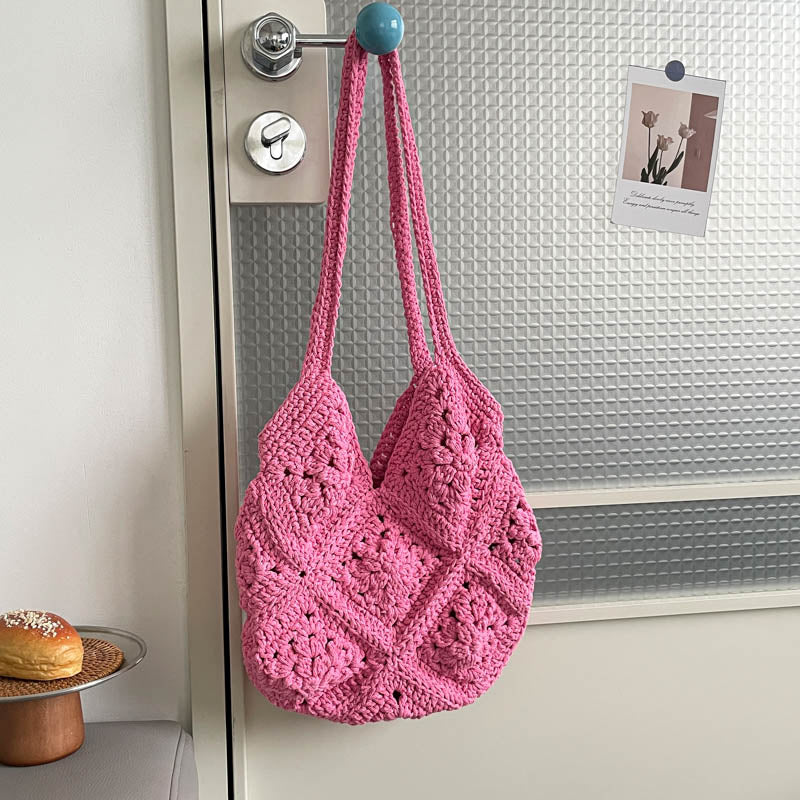 DIY Fabric Tote Bag Kit for Beginners | Handmade Shoulder Bag Sewing Craft Set with Video Tutorial | Large Capacity DIY Handbag