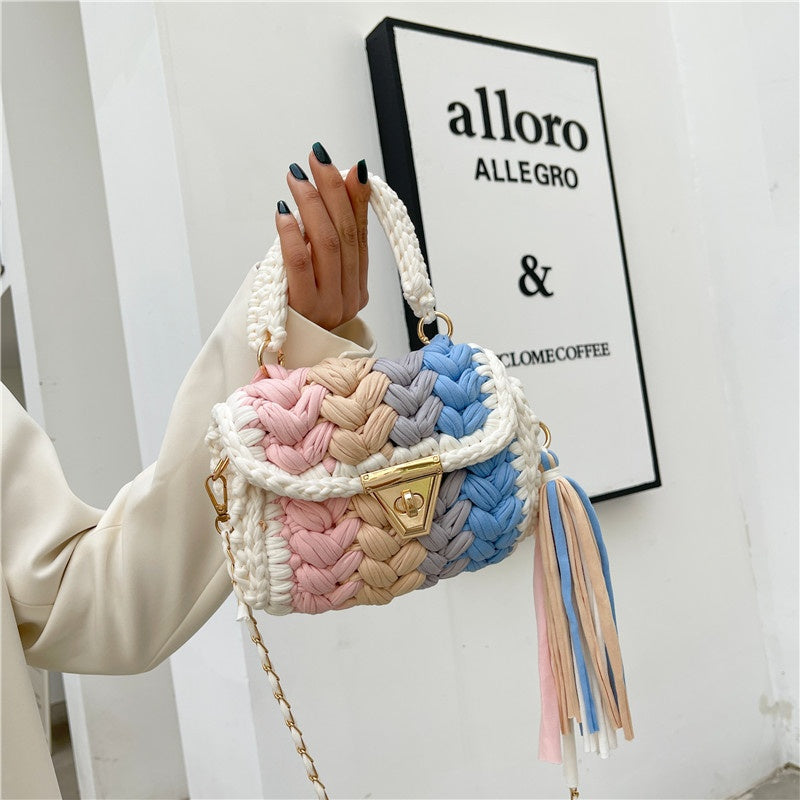 DIY Cotton Crossbody Bag Kit for Beginners | Handmade Shoulder & Tote Bag Sewing Craft Set with Video Tutorial