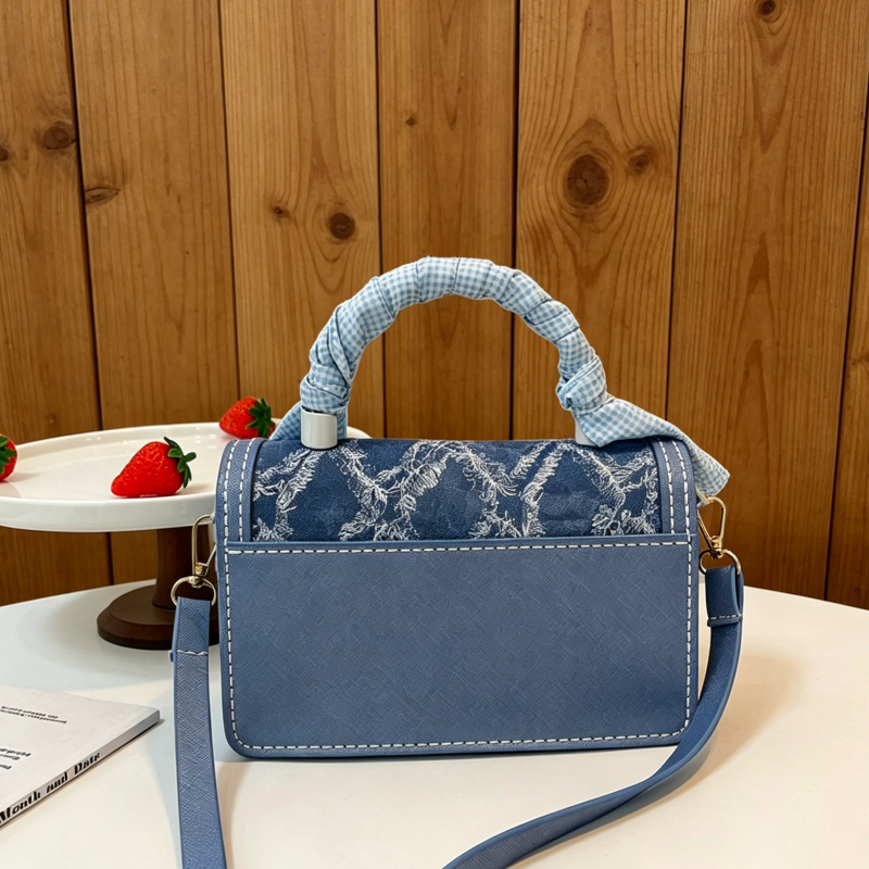 DIY PU Leather Handbag Kit for Beginners – Handmade Crossbody Tote Bag Sewing Kit with Pre-Cut Materials & Video Tutorial