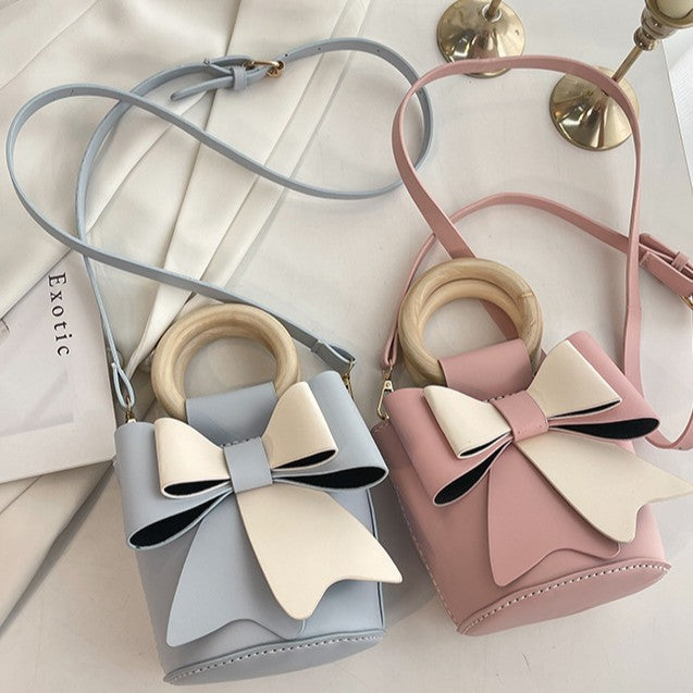 DIY PU Leather Mini Bucket Bag Kit for Beginners – Pre-Cut & Pre-Punched Shoulder Crossbody Bag with Video Tutorial