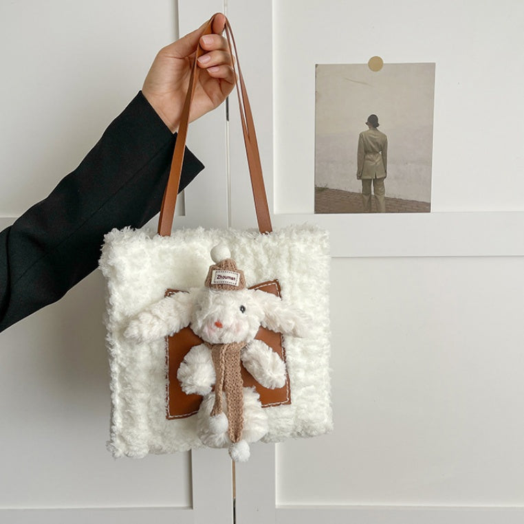 DIY Plush Shoulder Bag Kit for Beginners | Handmade Tote Bag Craft Set with Video Tutorial