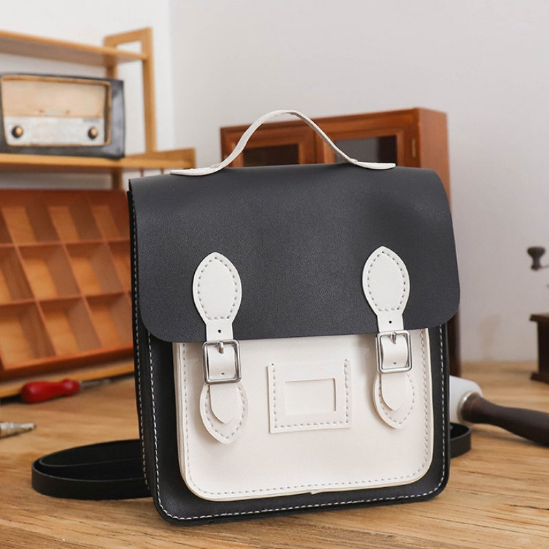 DIY PU Leather Backpack Kit for Beginners – Handmade Convertible Shoulder Bag with Pre-Cut Pieces & Video Tutorial