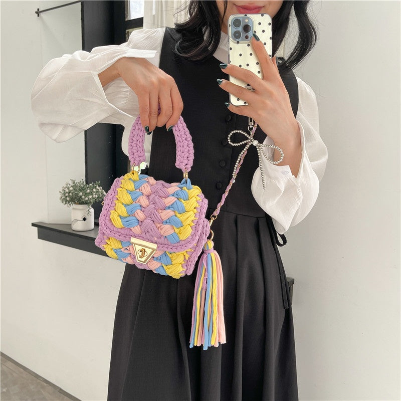 DIY Cotton Crossbody Bag Kit for Beginners | Handmade Shoulder & Tote Bag Sewing Craft Set with Video Tutorial