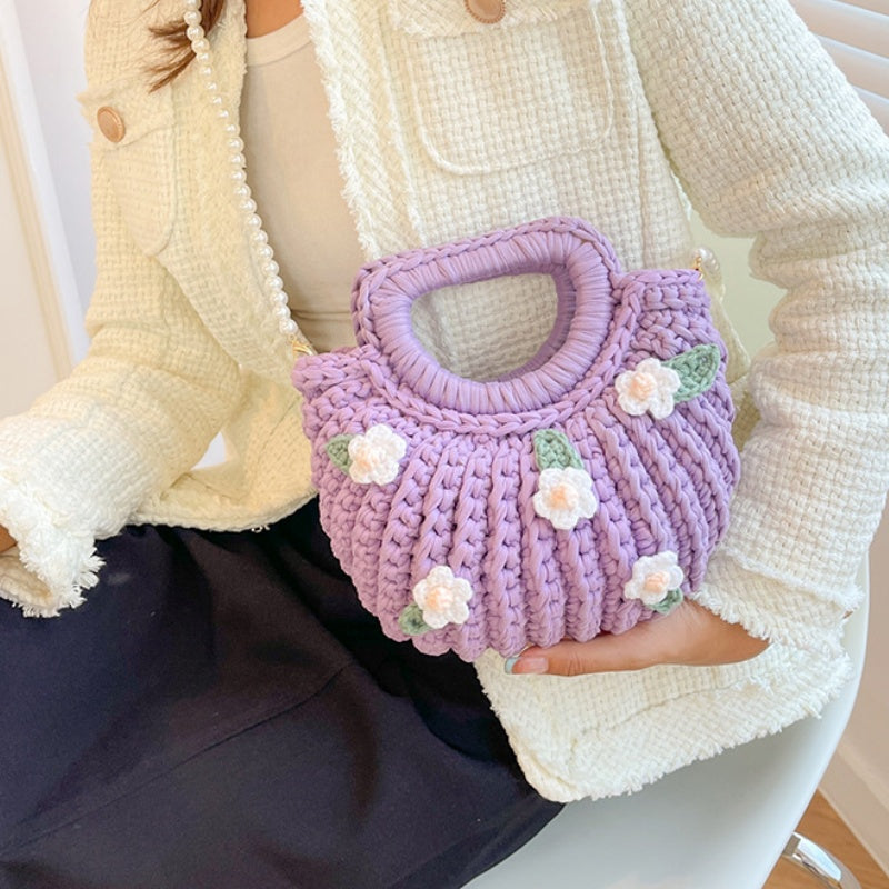 DIY Shoulder Bag Sewing Kit for Beginners – Handmade Crossbody Tote Bag Craft Kit with Video Tutorial & Pre-Cut Materials
