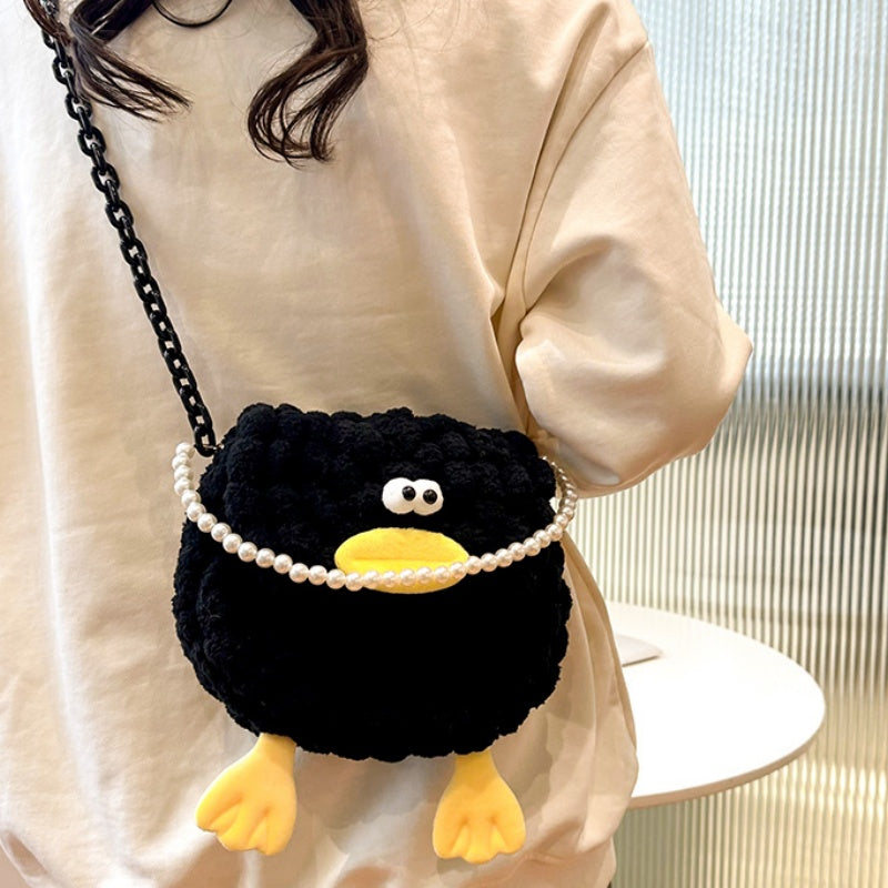 DIY Crochet Shoulder Bag Kit for Beginners – Handmade Yarn Crossbody Purse Craft Kit with Video Tutorial