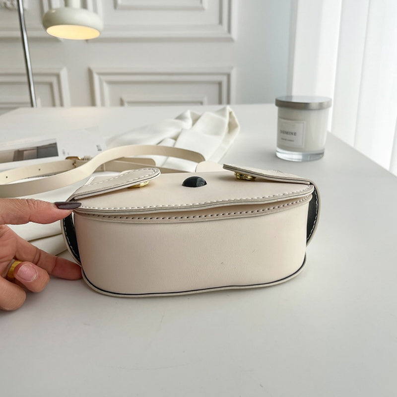 DIY PU Leather Crossbody Bag Kit for Beginners – Handmade Shoulder Purse Sewing Kit with Pre-Cut Pieces & Video Tutorial