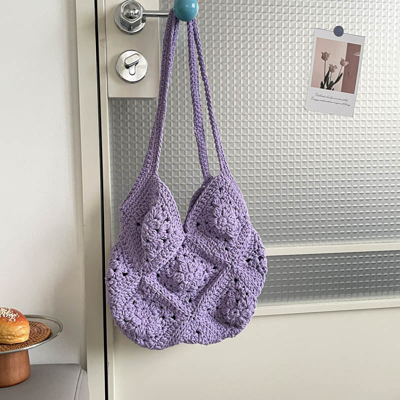 DIY Fabric Tote Bag Kit for Beginners | Handmade Shoulder Bag Sewing Craft Set with Video Tutorial | Large Capacity DIY Handbag