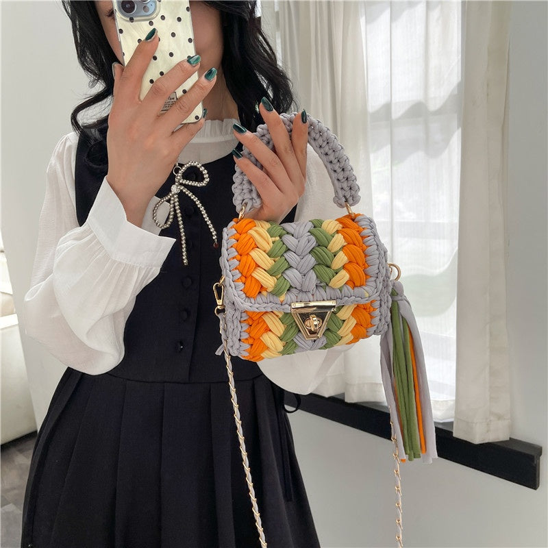 DIY Cotton Crossbody Bag Kit for Beginners | Handmade Shoulder & Tote Bag Sewing Craft Set with Video Tutorial