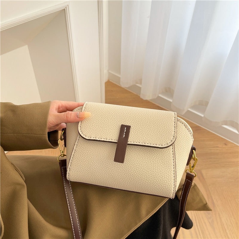 DIY PU Leather Shoulder Bag Kit for Beginners – Handmade Crossbody Purse Sewing Kit with Pre-Cut Materials & Video Tutorial