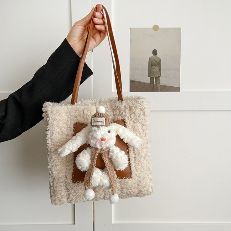 DIY Plush Shoulder Bag Kit for Beginners | Handmade Tote Bag Craft Set with Video Tutorial