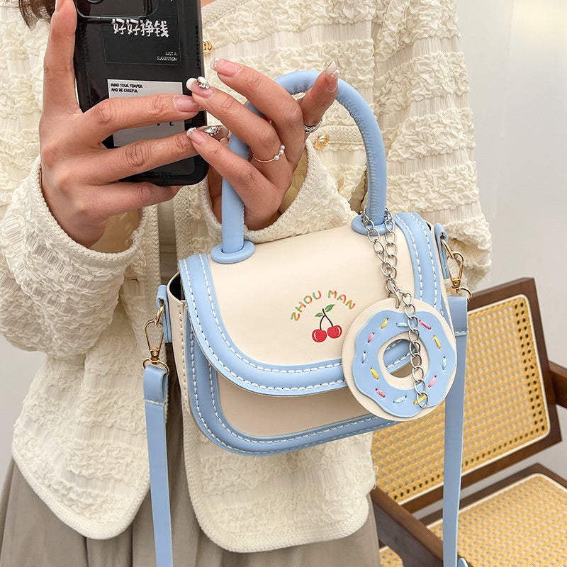 DIY PU Leather Shoulder Bag Kit for Beginners – Handmade Crossbody & Handbag Sewing Kit with Pre-Cut Materials and Video Tutorial