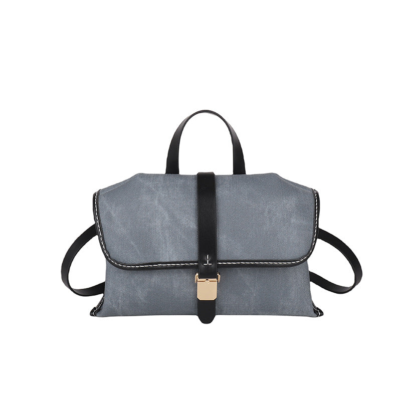DIY PU Leather Crossbody Bag Kit for Beginners – Handmade Shoulder Handbag Sewing Kit with Pre-Cut Materials & Video Tutorial