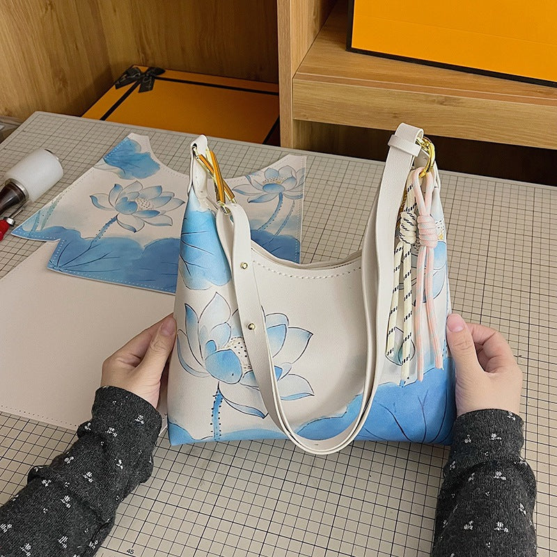 DIY PU Leather Handbag Kit for Beginners | Handmade Crossbody & Shoulder Tote Bag Craft Kit with Video Tutorial