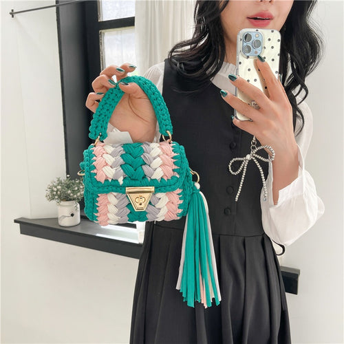 DIY Cotton Crossbody Bag Kit for Beginners | Handmade Shoulder & Tote Bag Sewing Craft Set with Video Tutorial