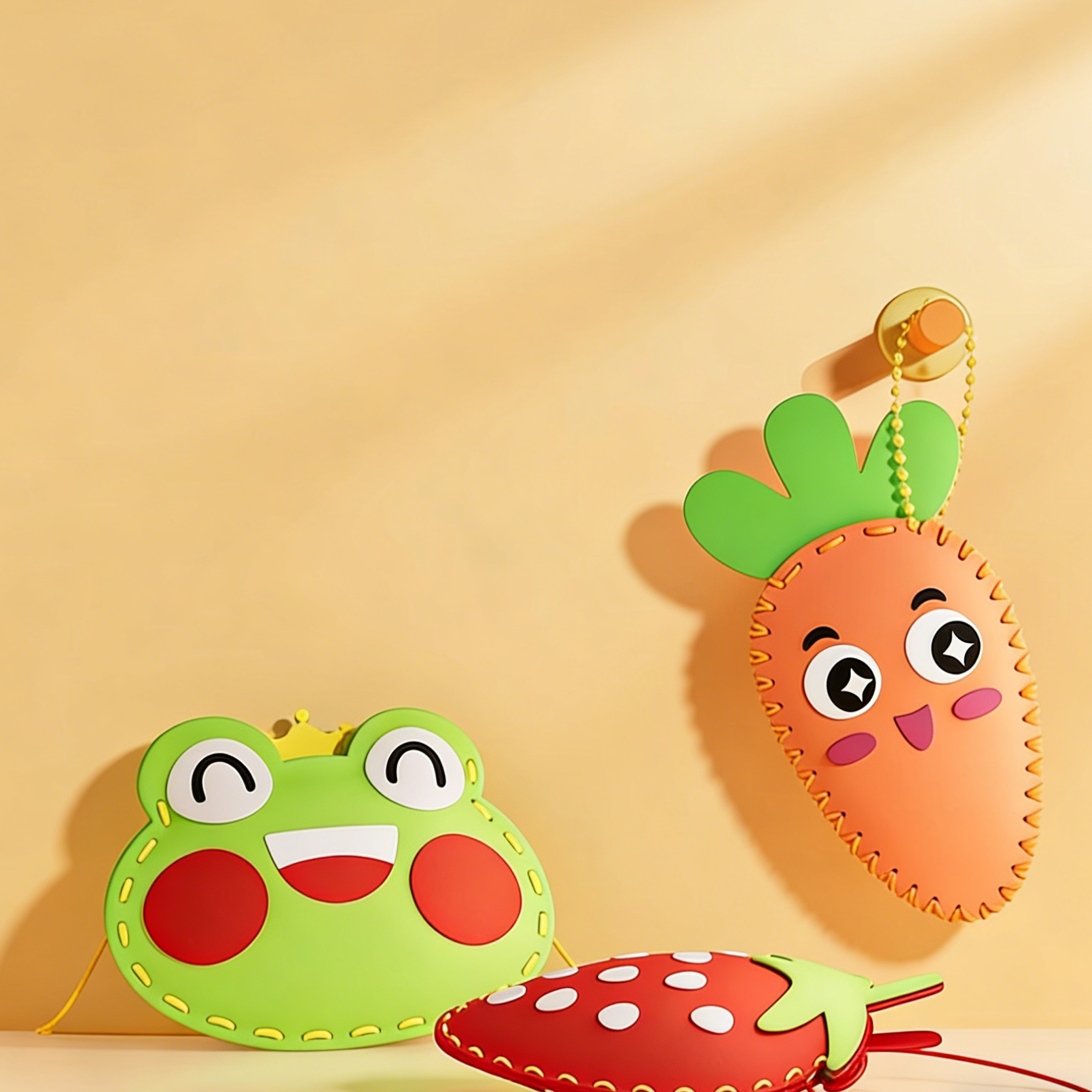 DIY Felt Doll Keychain Craft Kit for Kids – Handmade Sewing Activity Set with 5 Random Designs & Video Tutorial
