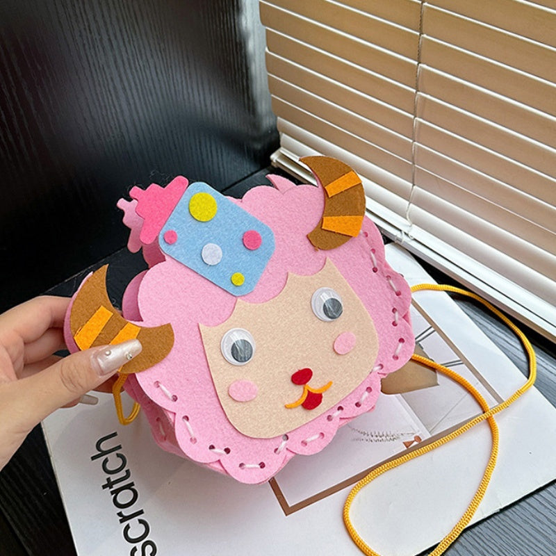 DIY Felt Mini Handbag Kit – Handmade Crossbody & Tote Bag Craft Kit for Beginners with Video Tutorial (24 Styles Available)