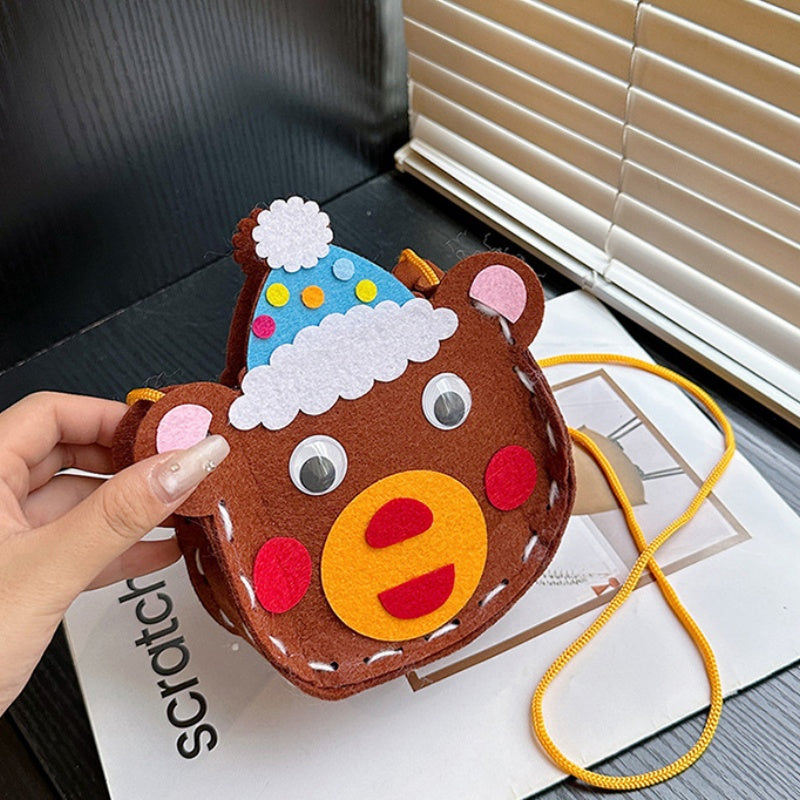 DIY Felt Mini Handbag Kit – Handmade Crossbody & Tote Bag Craft Kit for Beginners with Video Tutorial (24 Styles Available)