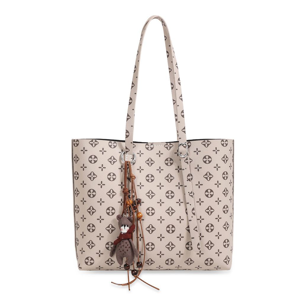 DIY PU Leather Tote Bag Kit for Beginners – Handmade Shoulder Bag Sewing Kit with Pre-Cut Pieces & Video Tutorial