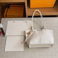 DIY Leather Tote Bag Kit for Beginners – Handmade Shoulder Bag Sewing Craft Set with Pre-Cut PU Leather & Video Tutorial