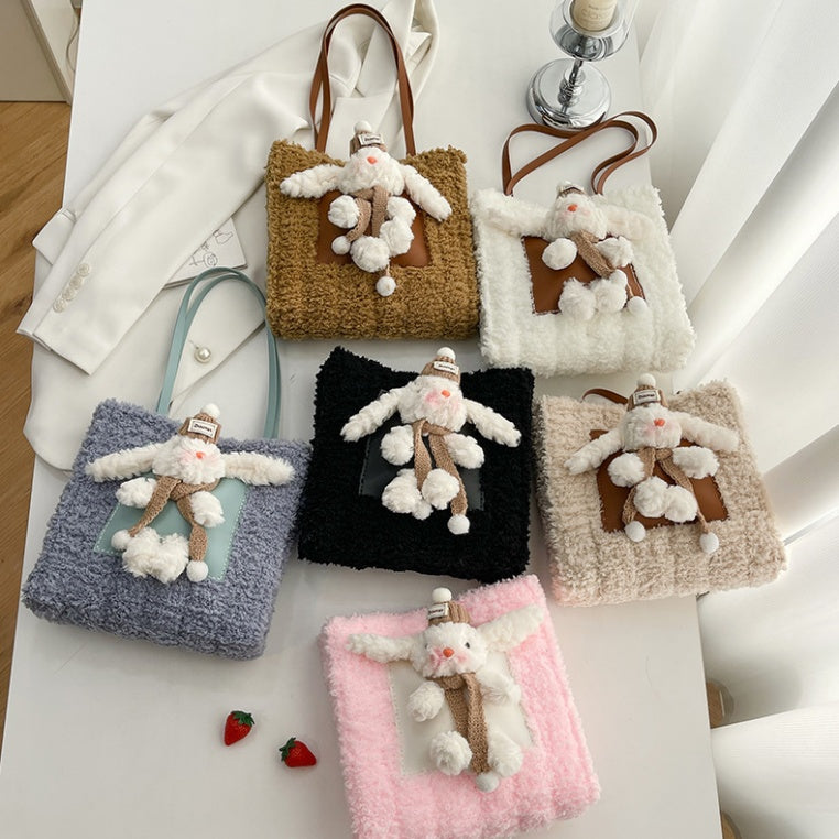 DIY Plush Shoulder Bag Kit for Beginners | Handmade Tote Bag Craft Set with Video Tutorial